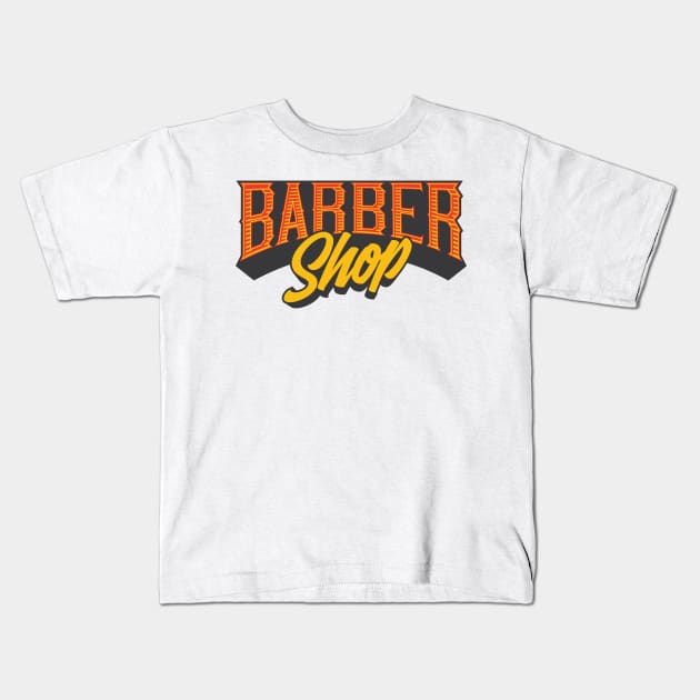 Barber Shop Kids T-Shirt by ShirtyLife